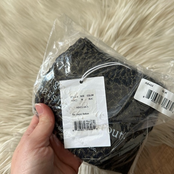 ANDIE The Tropez Bottom In Black Jacquard - Picture 4 of 4